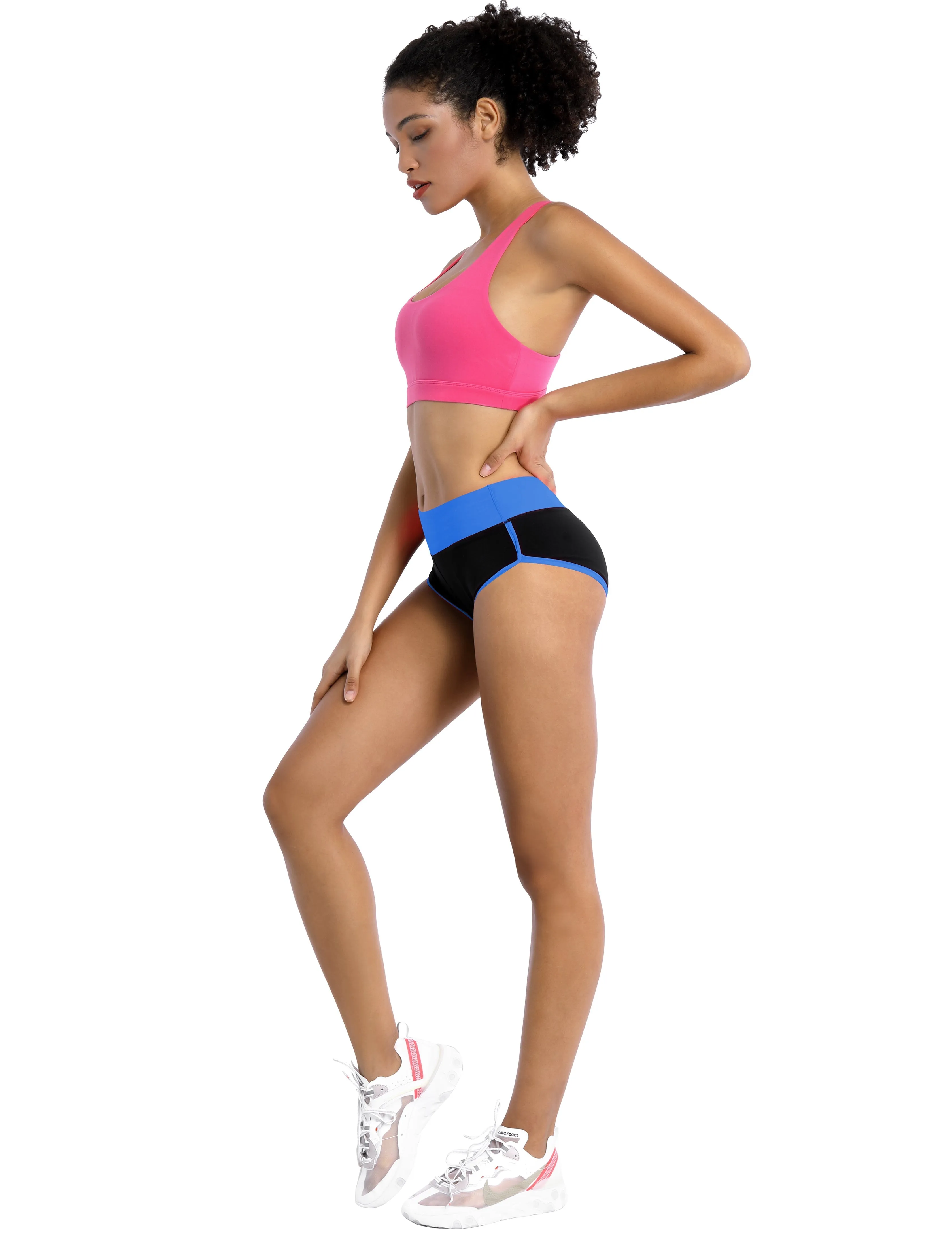 030 Sexy Booty Tall Size Shorts blue_black_Tall Size