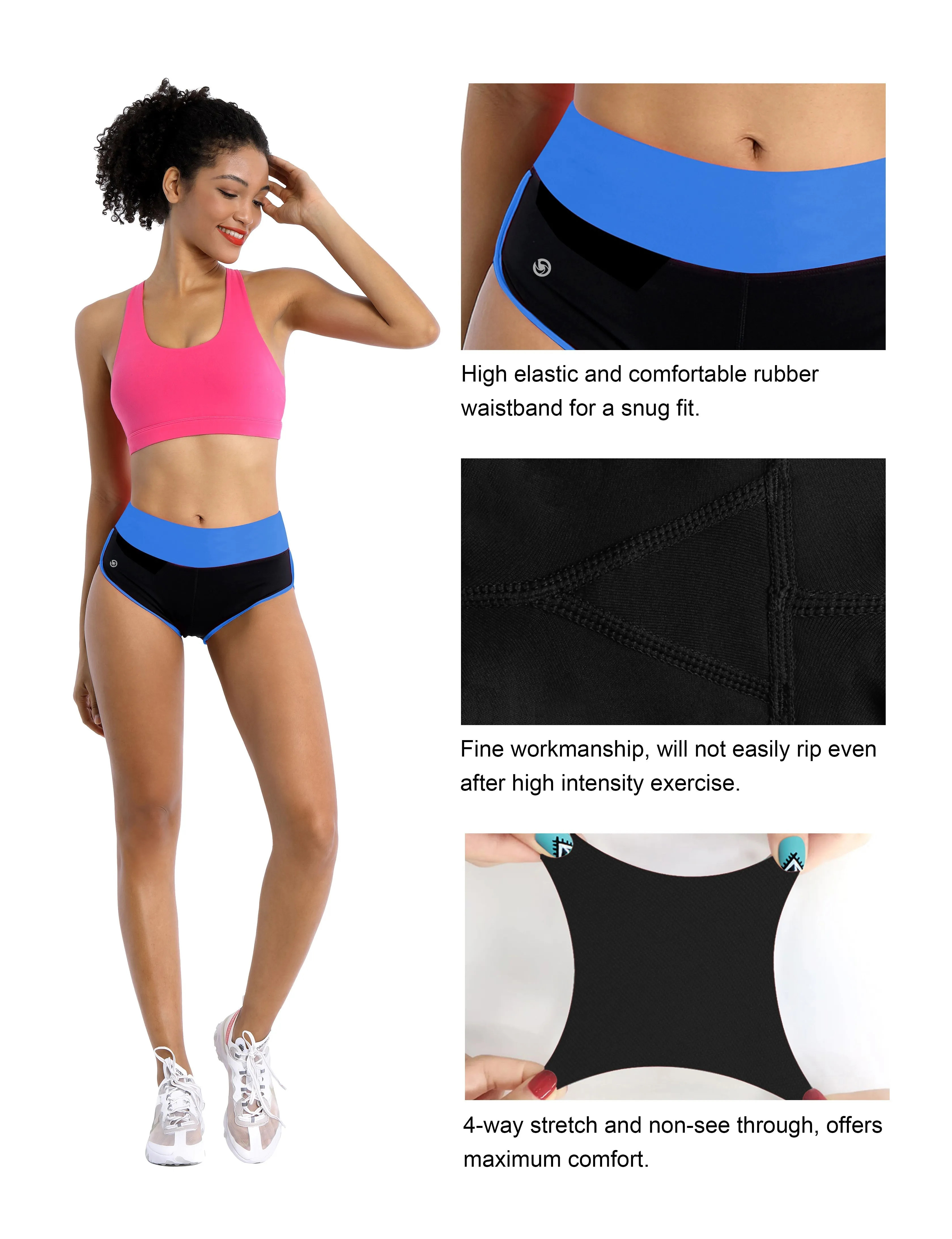 030 Sexy Booty Tall Size Shorts blue_black_Tall Size
