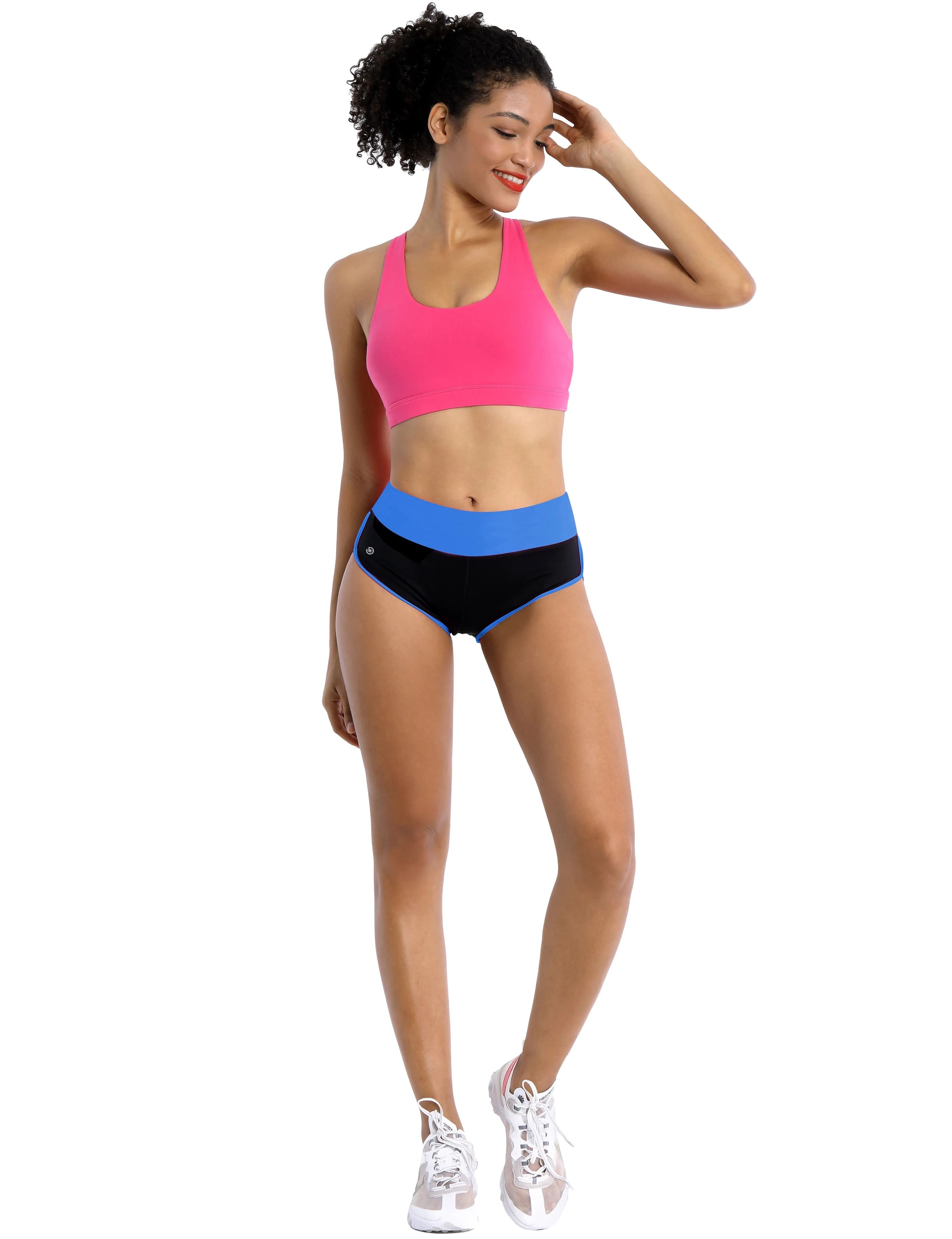 030 Sexy Booty Tall Size Shorts blue_black_Tall Size