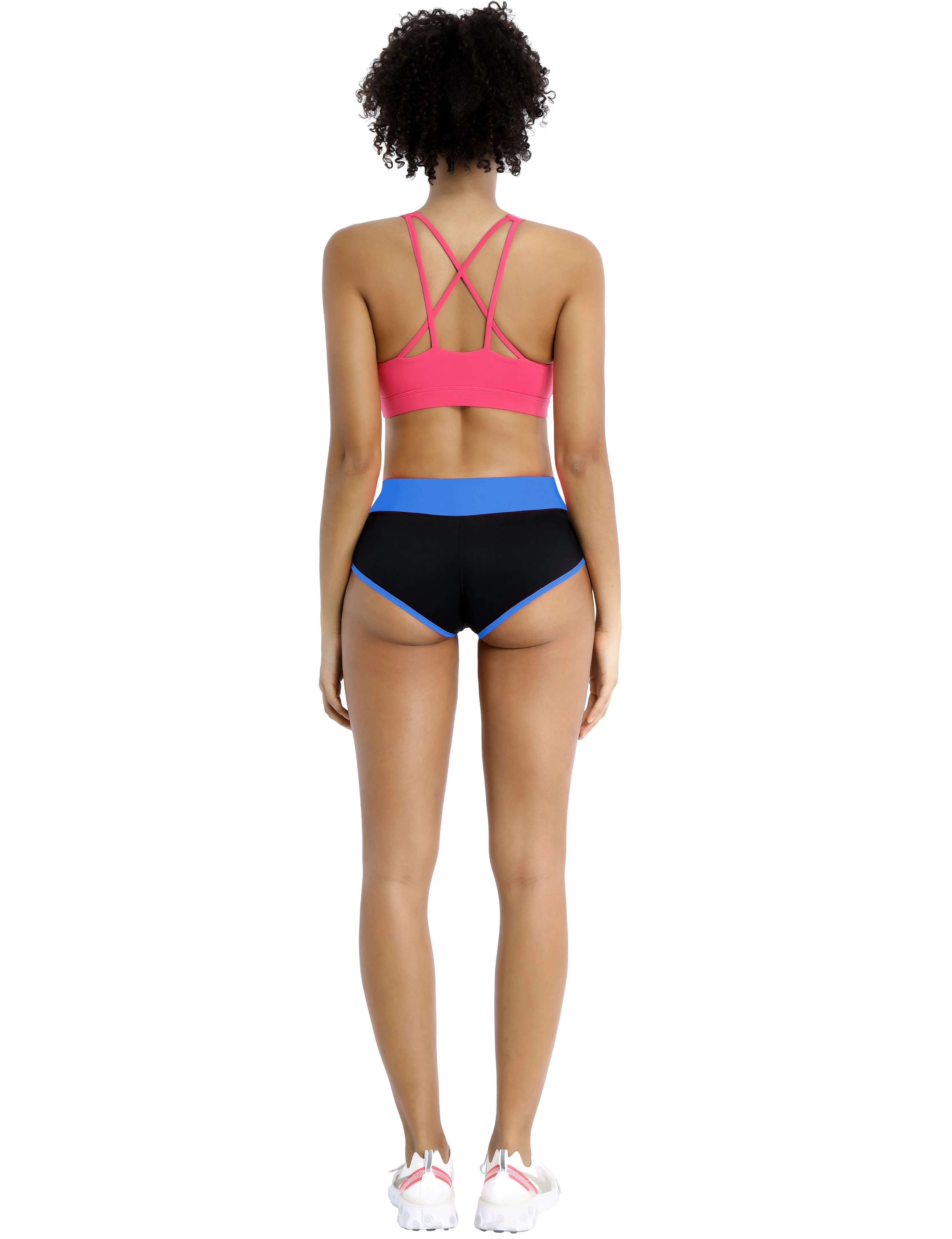 030 Sexy Booty Tall Size Shorts blue_black_Tall Size
