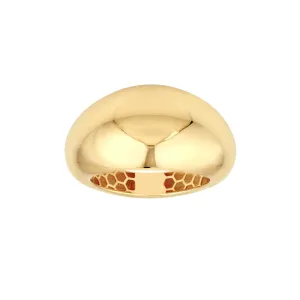 14K Yellow Gold Graduated Dome Ring