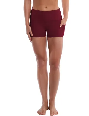 2.5" Side Pockets Biking Shorts cherryred_Biking