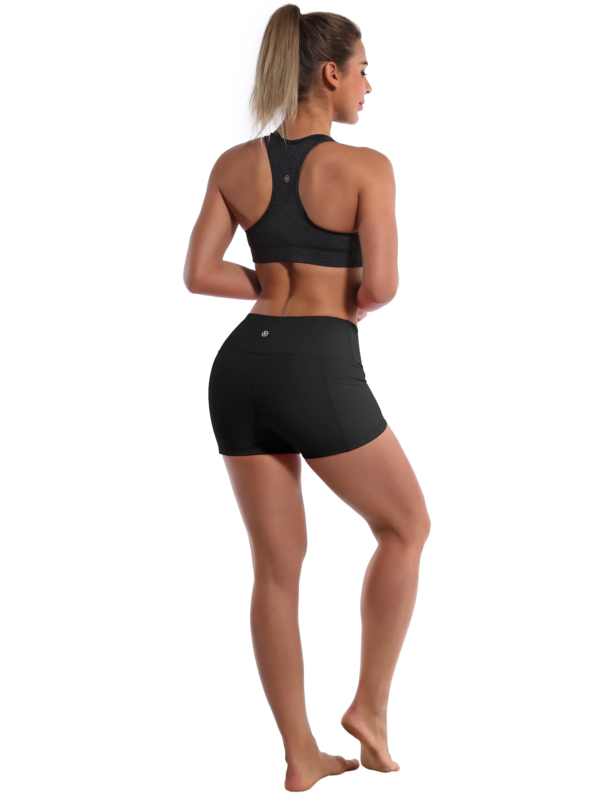 2.5" Side Pockets Gym Shorts black_Gym