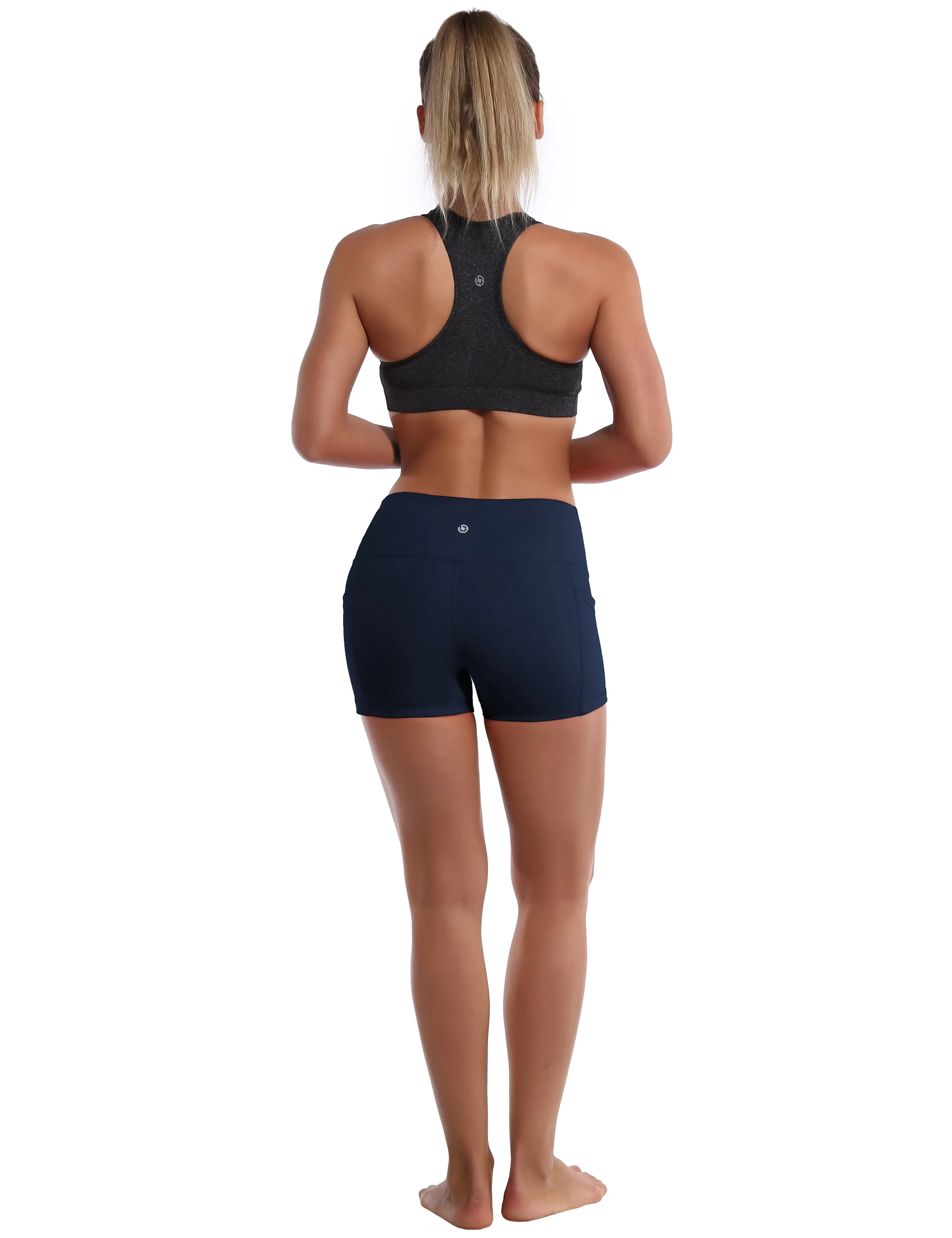 2.5" Side Pockets Jogging Shorts darknavy_Jogging