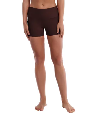 2.5" Side Pockets Plus Size Shorts mahoganymaroon_Plus Size