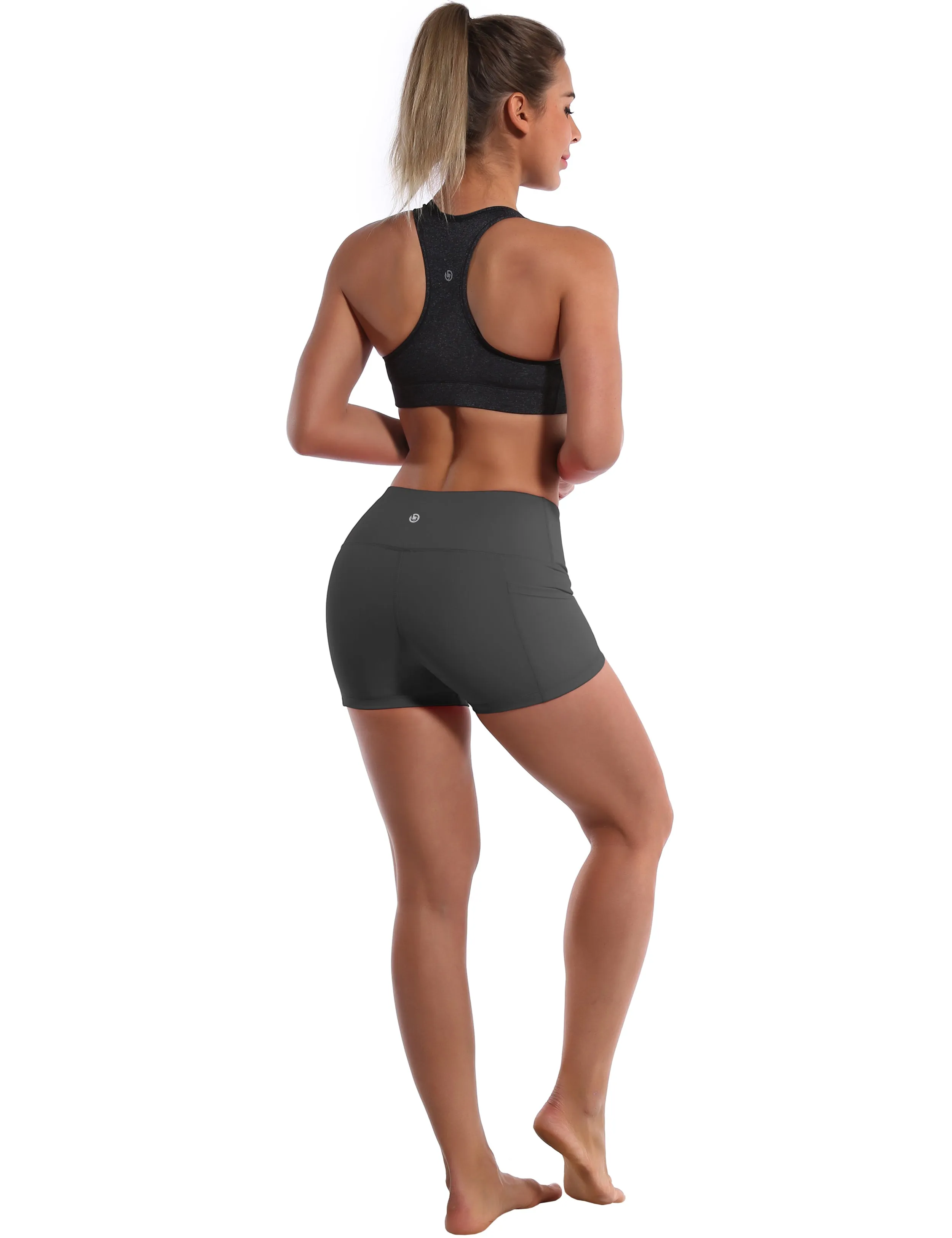 2.5" Side Pockets yogastudio Shorts shadowcharcoal_yogastudio