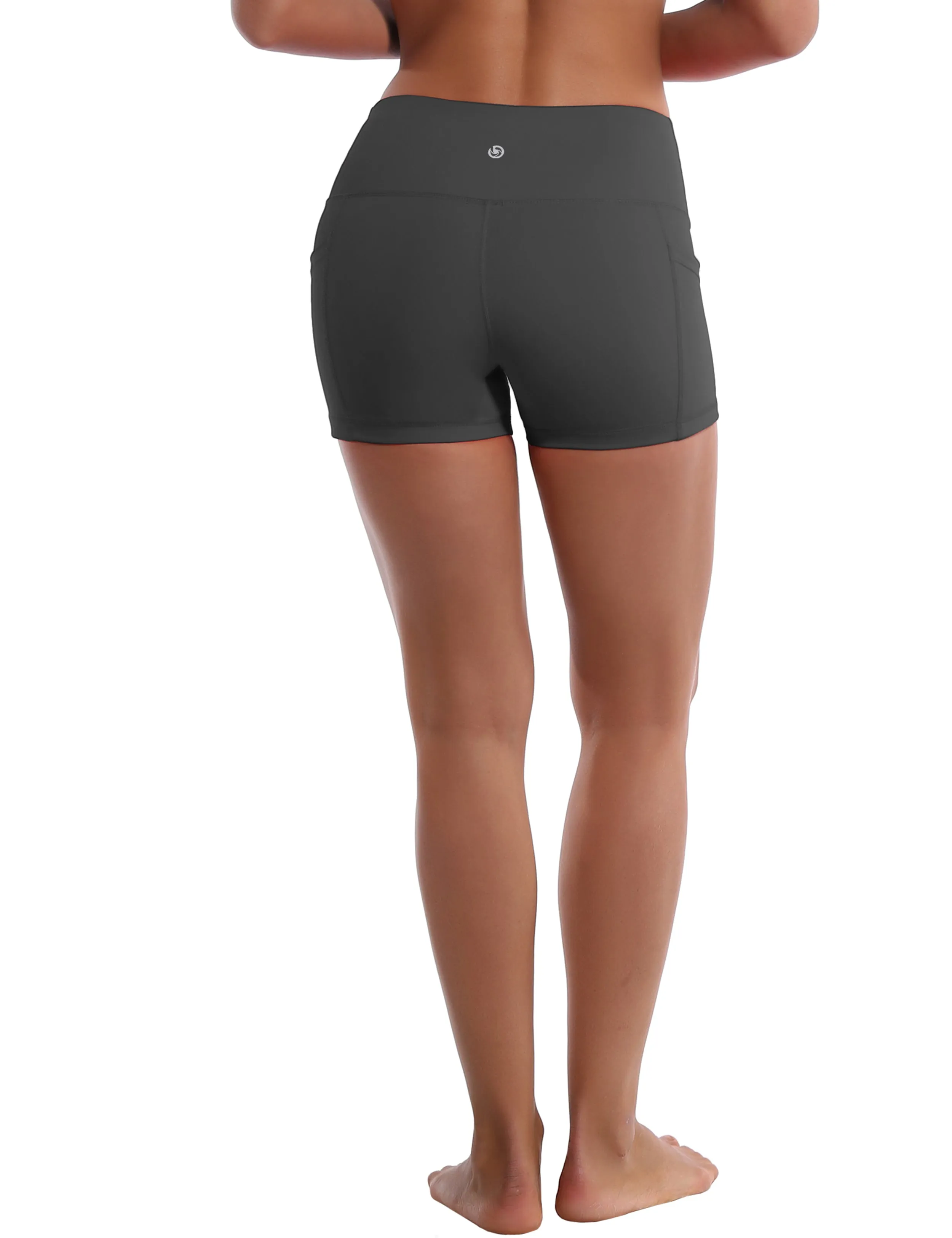 2.5" Side Pockets yogastudio Shorts shadowcharcoal_yogastudio