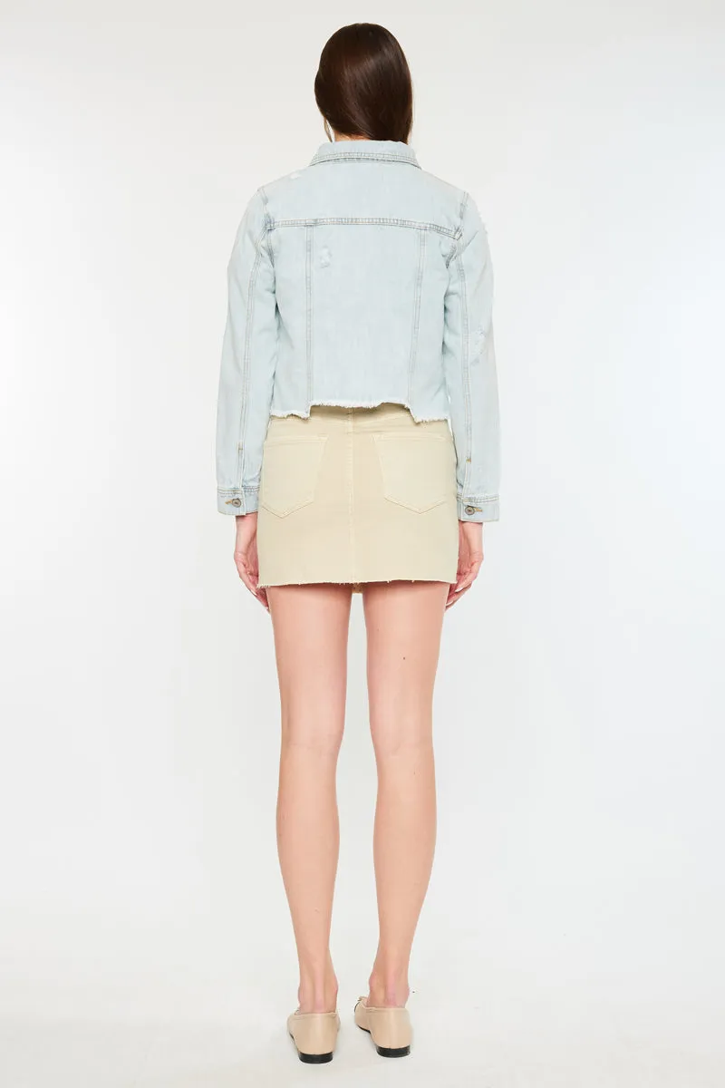 Bianca Distressed Denim Jacket
