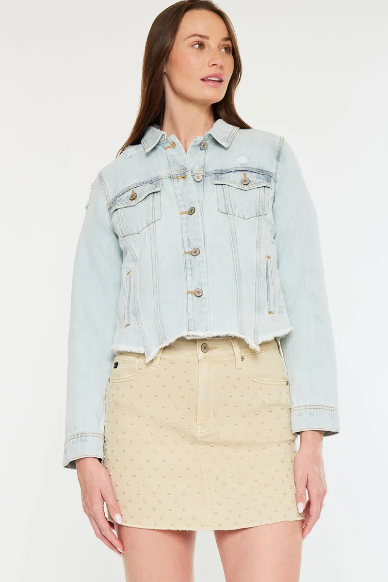 Bianca Distressed Denim Jacket