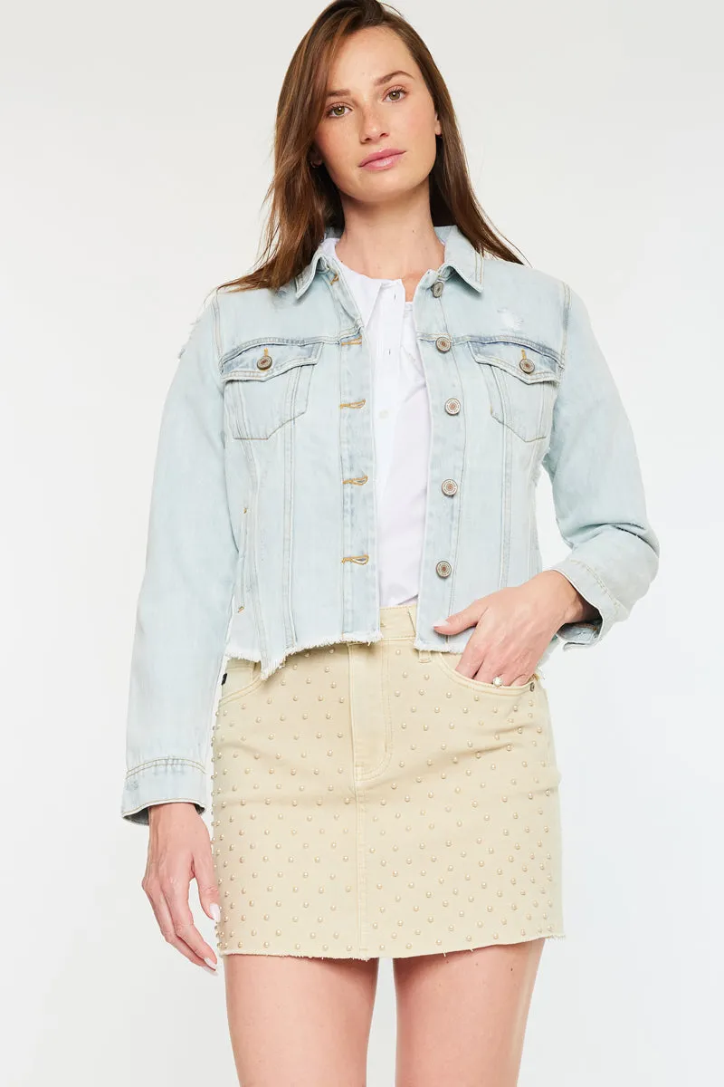 Bianca Distressed Denim Jacket