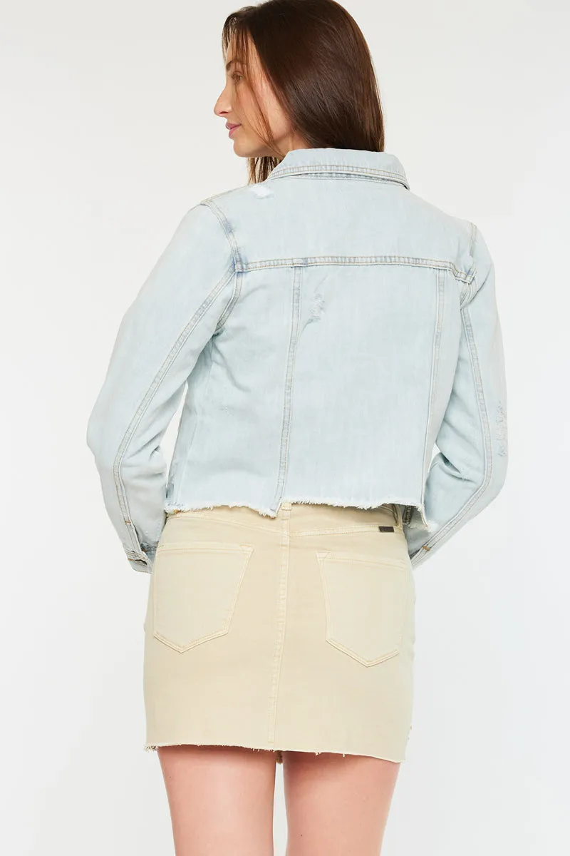 Bianca Distressed Denim Jacket