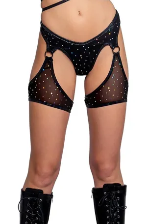 Black Dot Chap Shorts