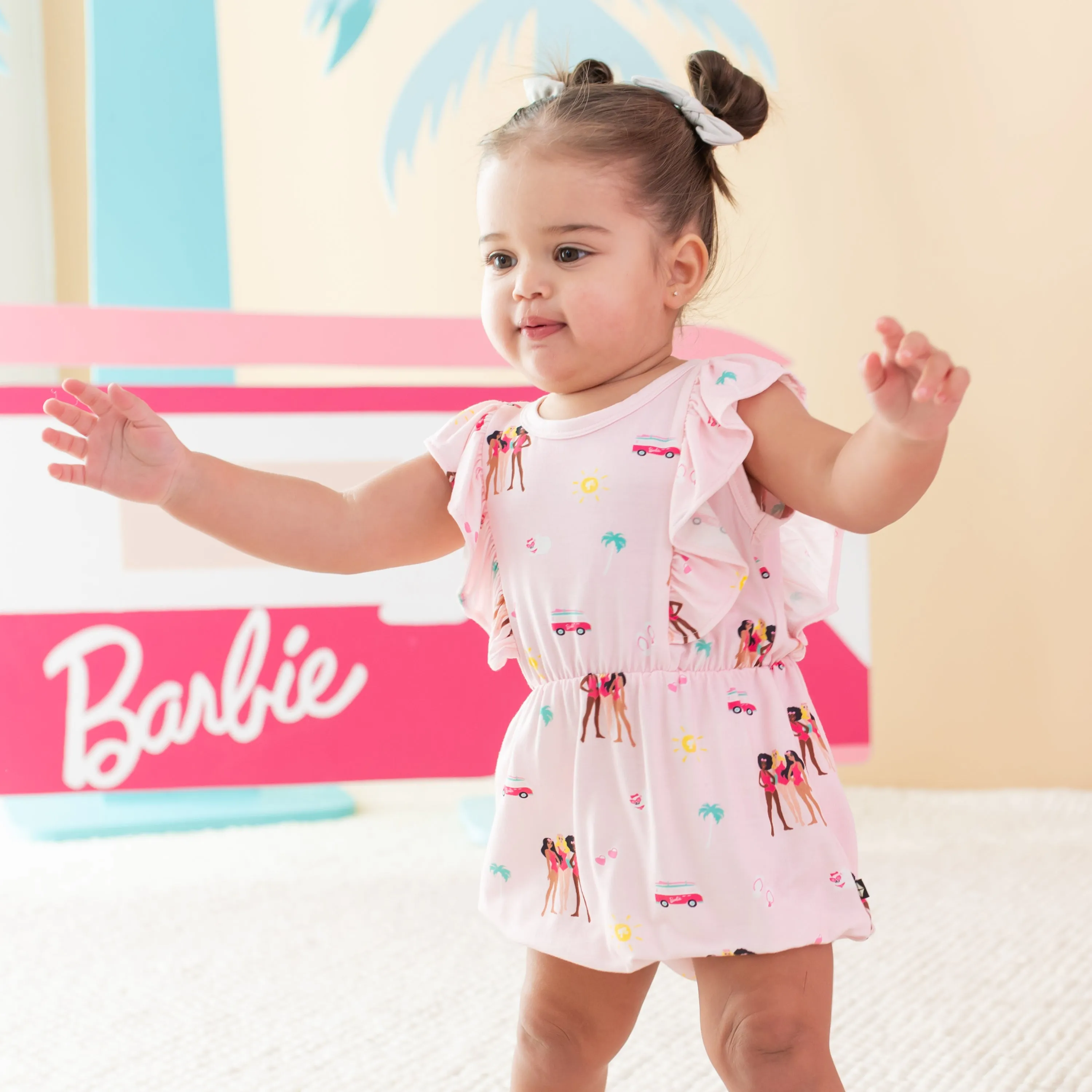 Bubble Romper in Barbie™ Beach