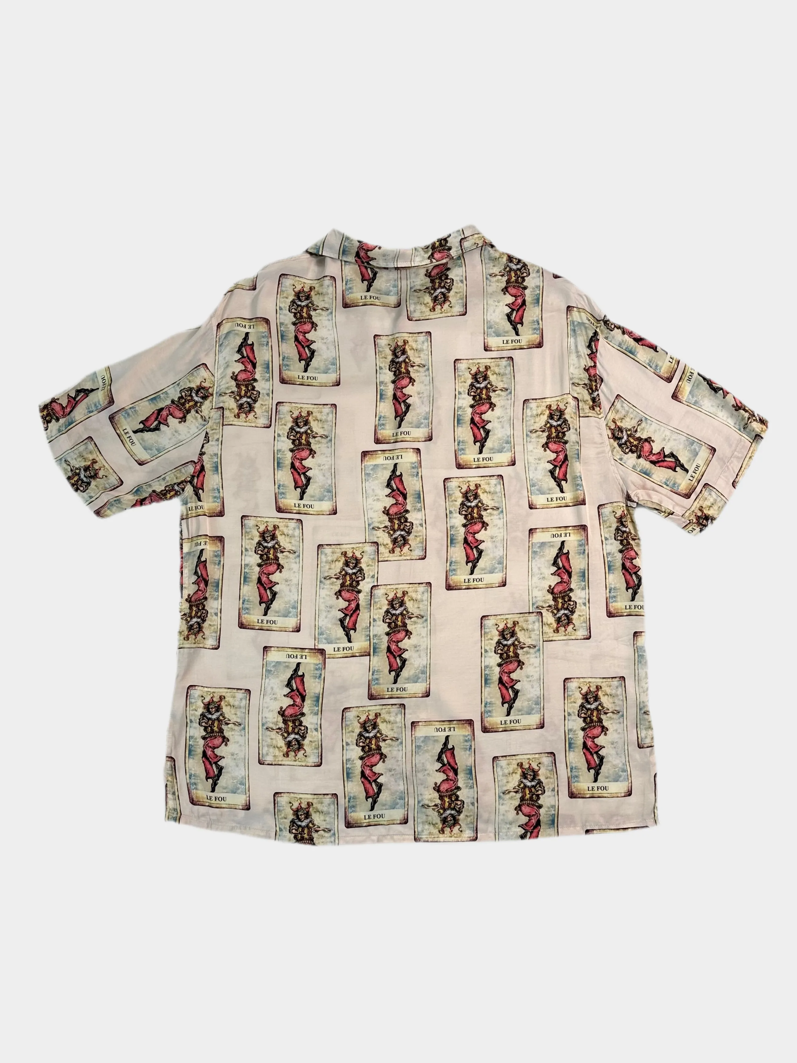 Camicia Satinata Fantasia A Contrasto