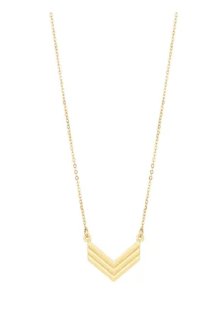 Chevron Metal Necklace - Final Sale