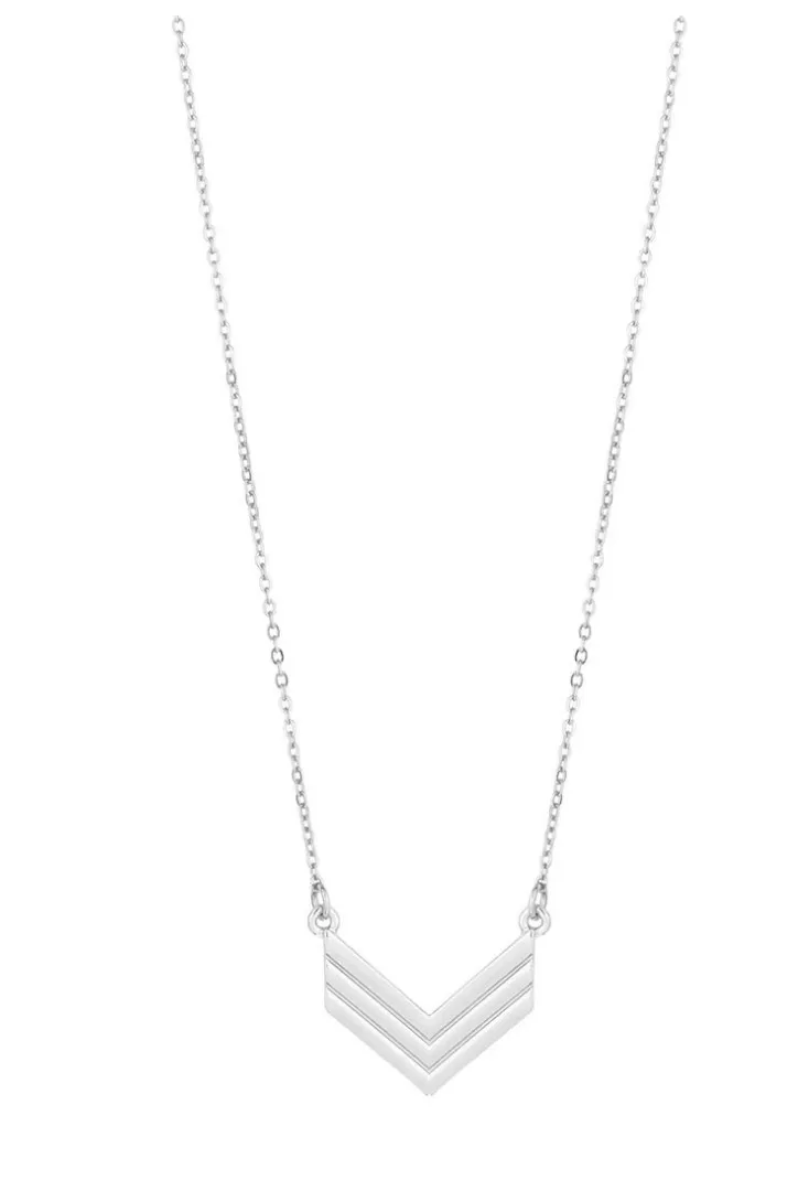 Chevron Metal Necklace - Final Sale