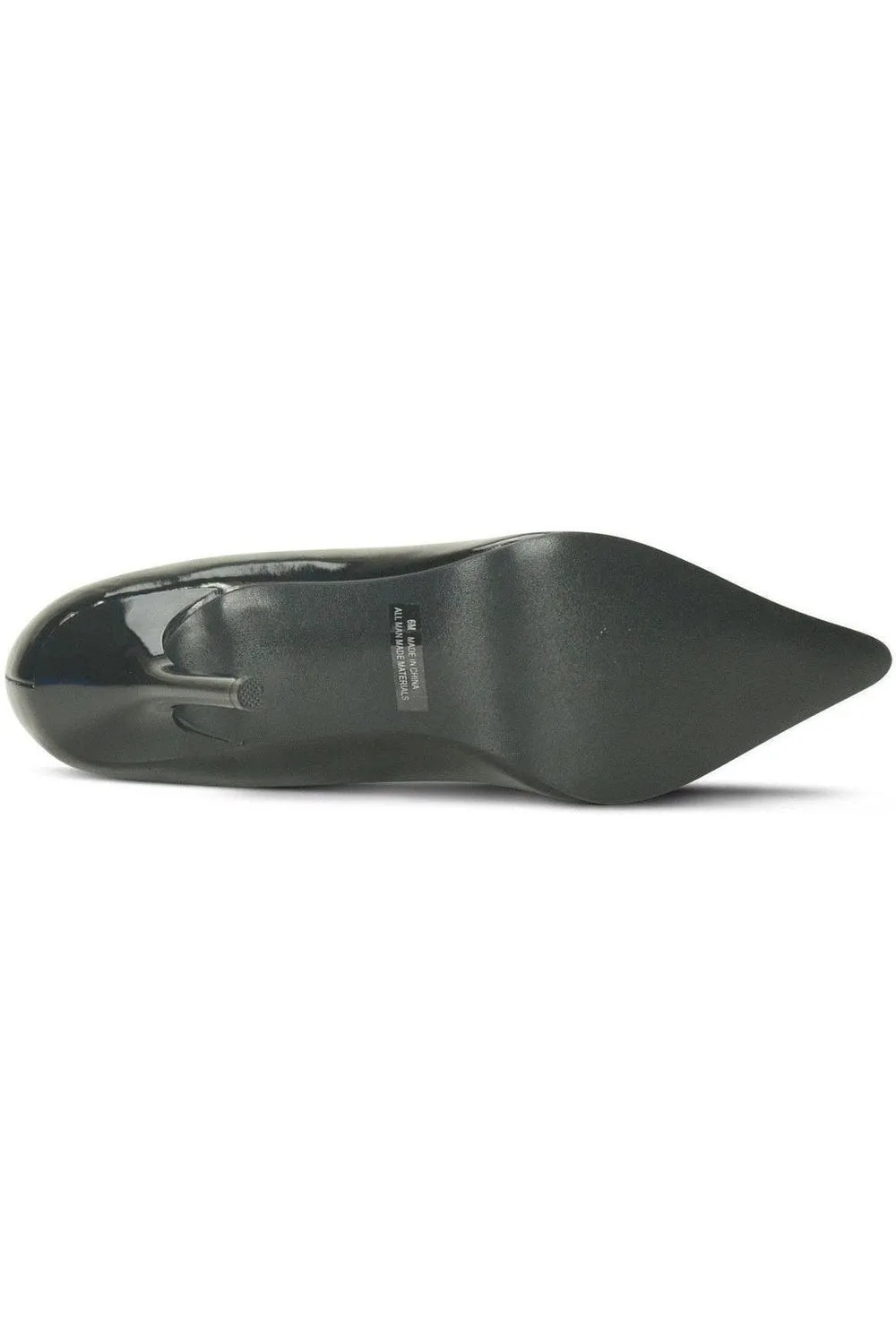 Classic-6004 Stiletto Pump | Black Patent