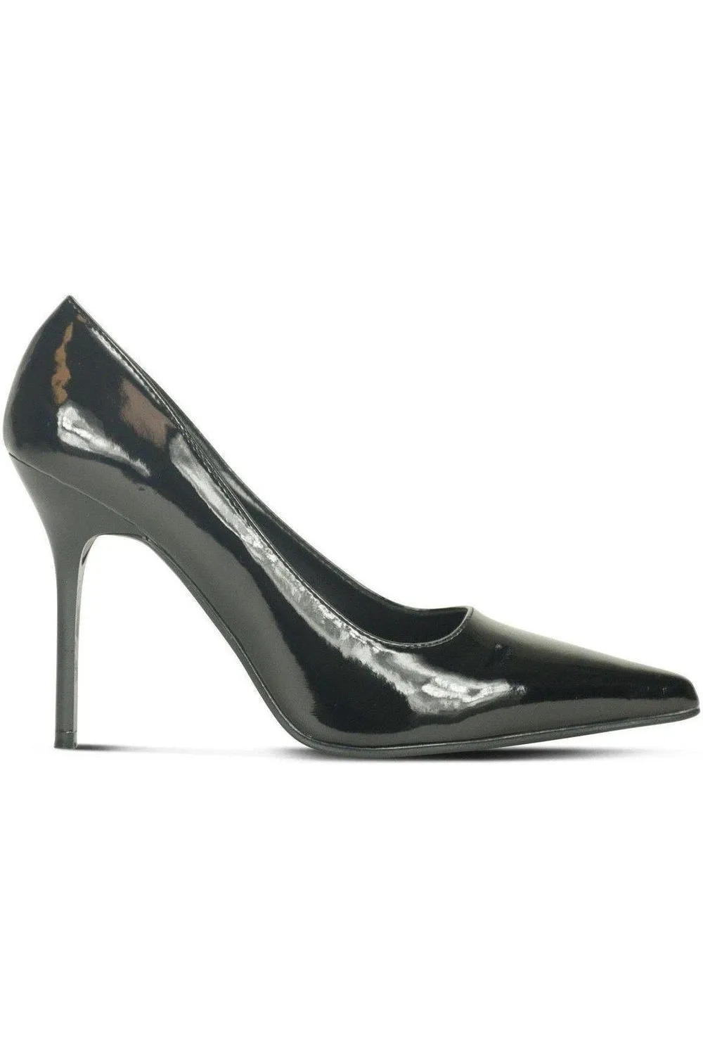 Classic-6004 Stiletto Pump | Black Patent