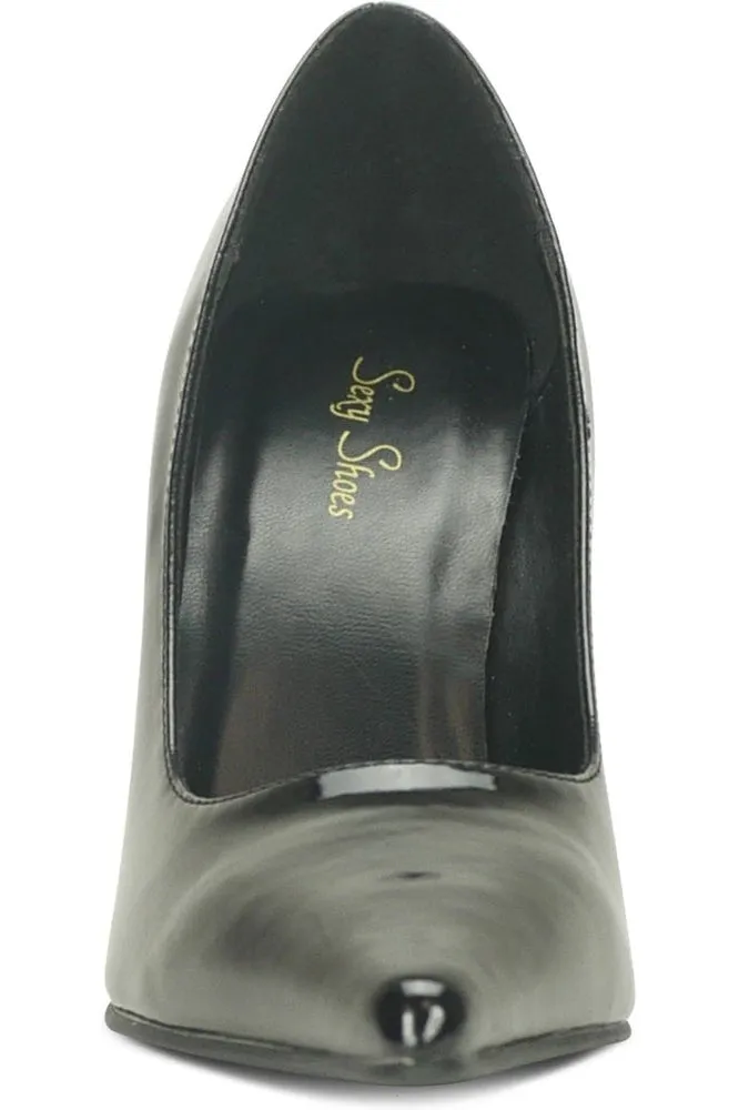 Classic-6004 Stiletto Pump | Black Patent