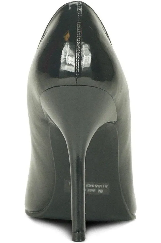 Classic-6004 Stiletto Pump | Black Patent