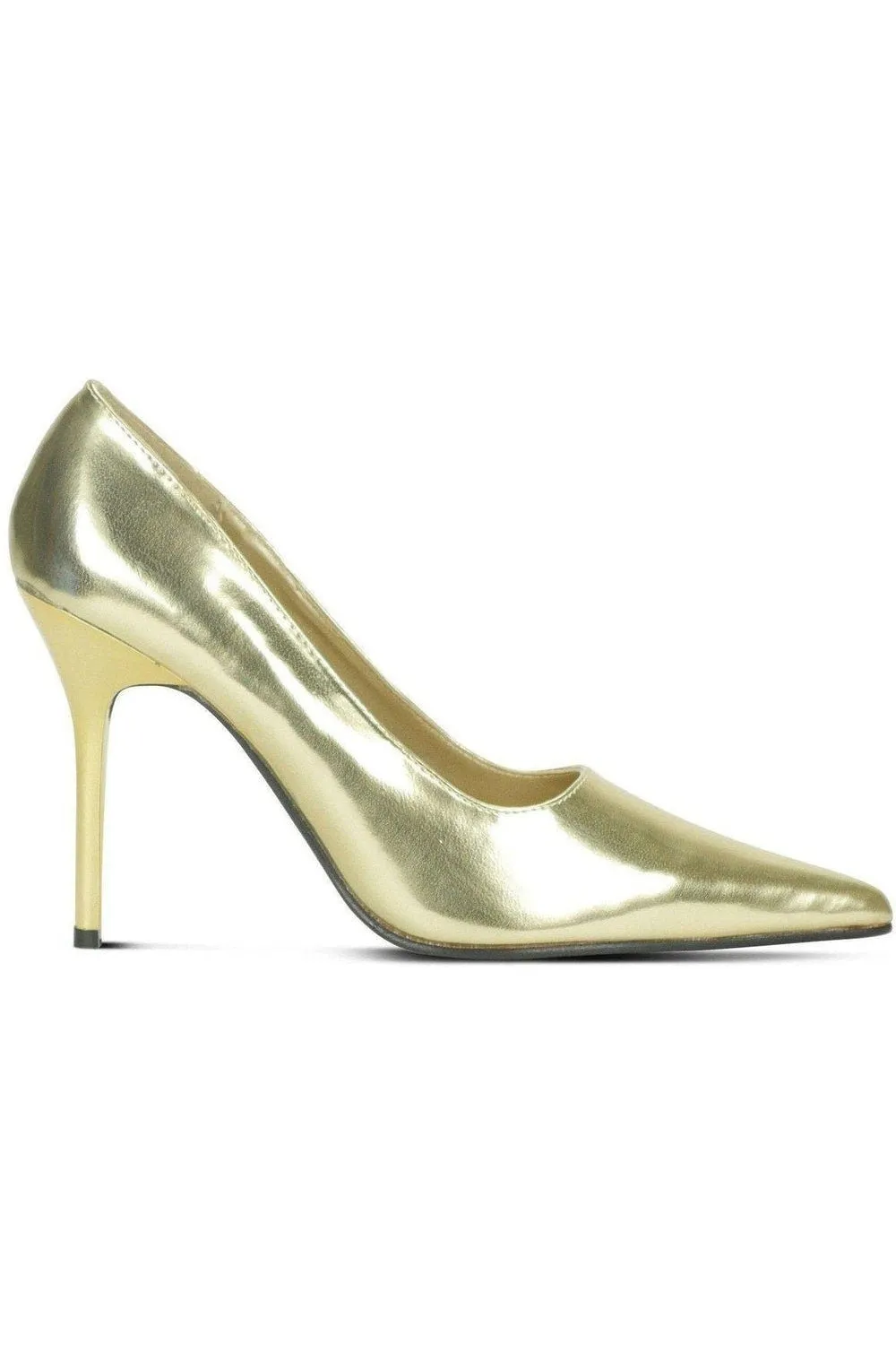 Classic-6004 Stiletto Pump | Faux Leather