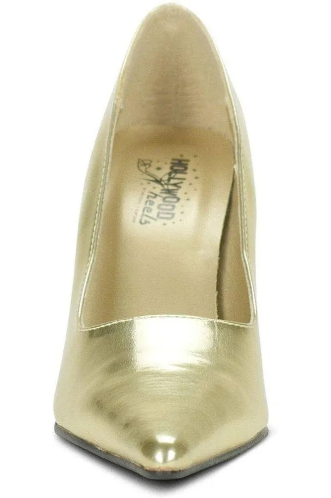 Classic-6004 Stiletto Pump | Faux Leather