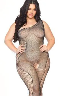Drop Dead Diva Body Stocking w/Rhinestones Queen