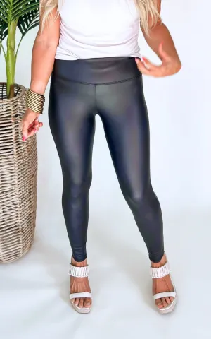 Faux Leather Leggings - Final Sale**