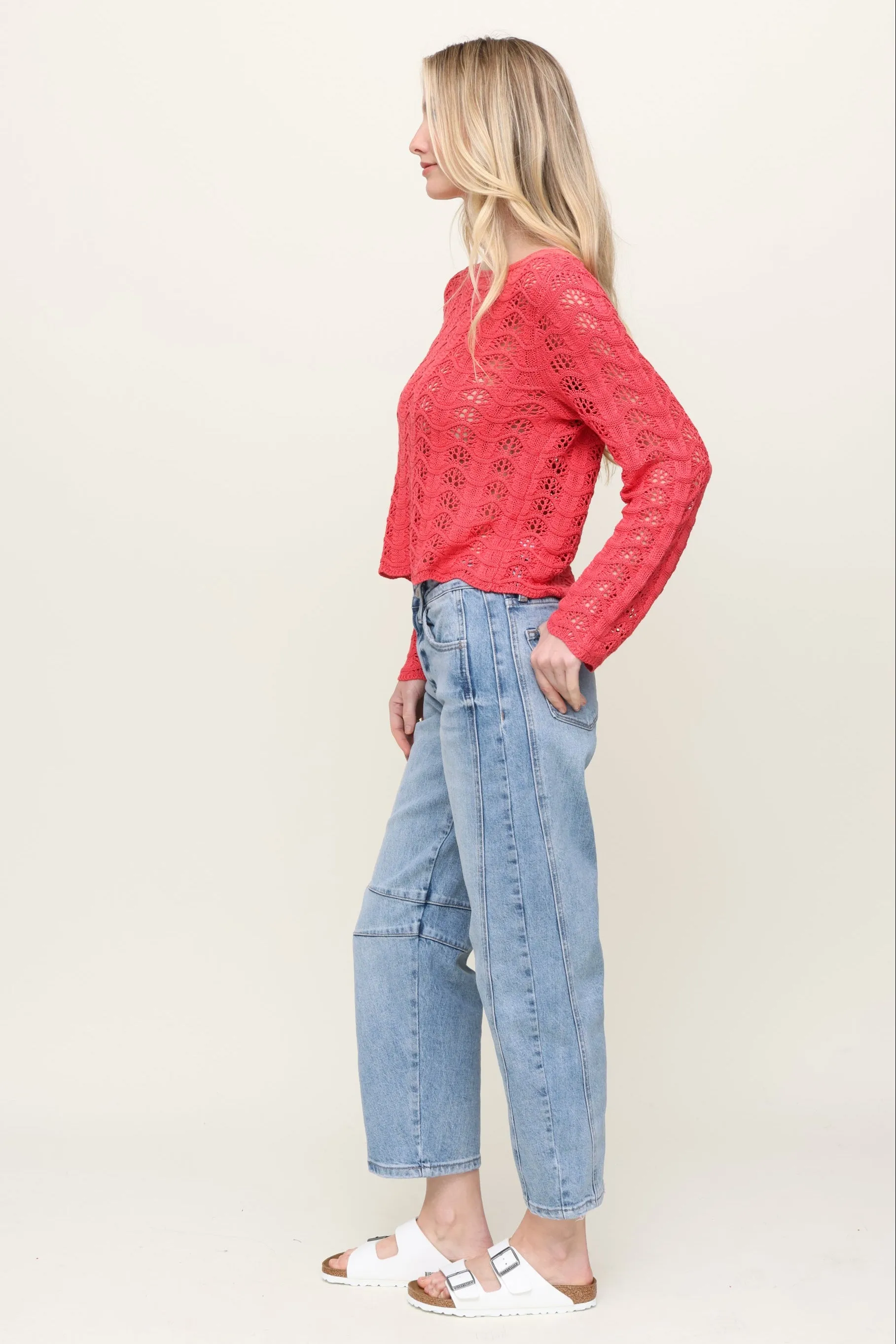 High Rise Barrel Jean