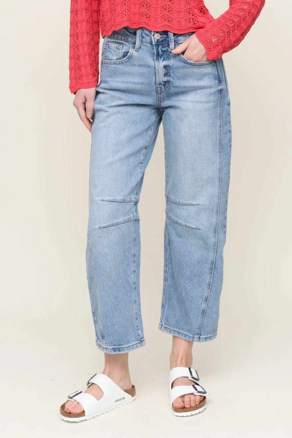 High Rise Barrel Jean