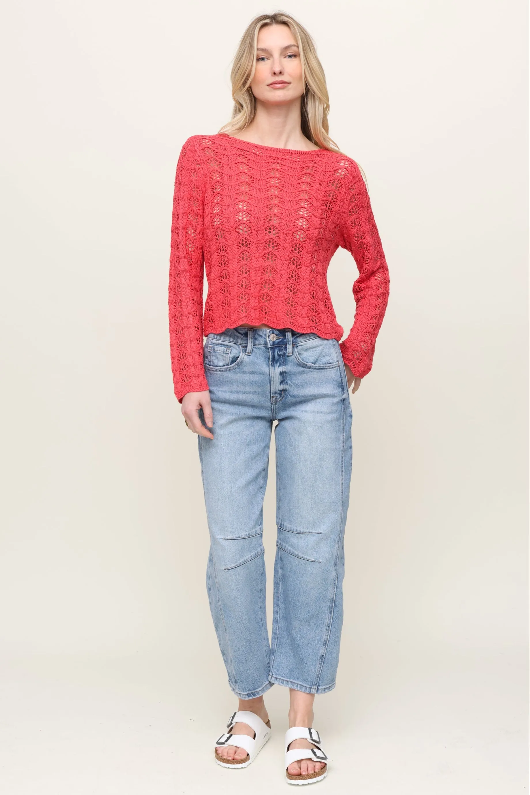 High Rise Barrel Jean