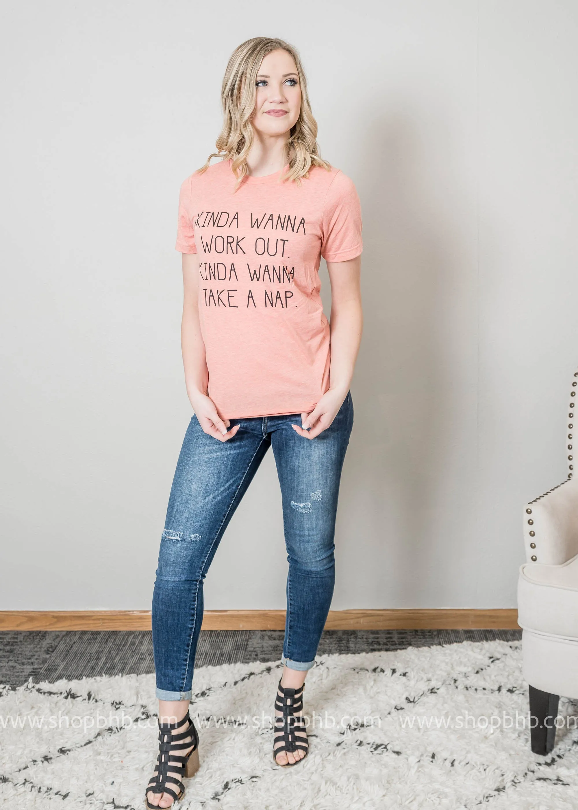 Kinda Wanna Workout Tee** FINAL SALE