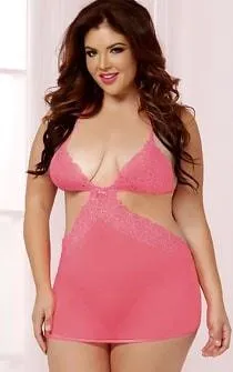 Kisses Of Coral Chemise Plus Size