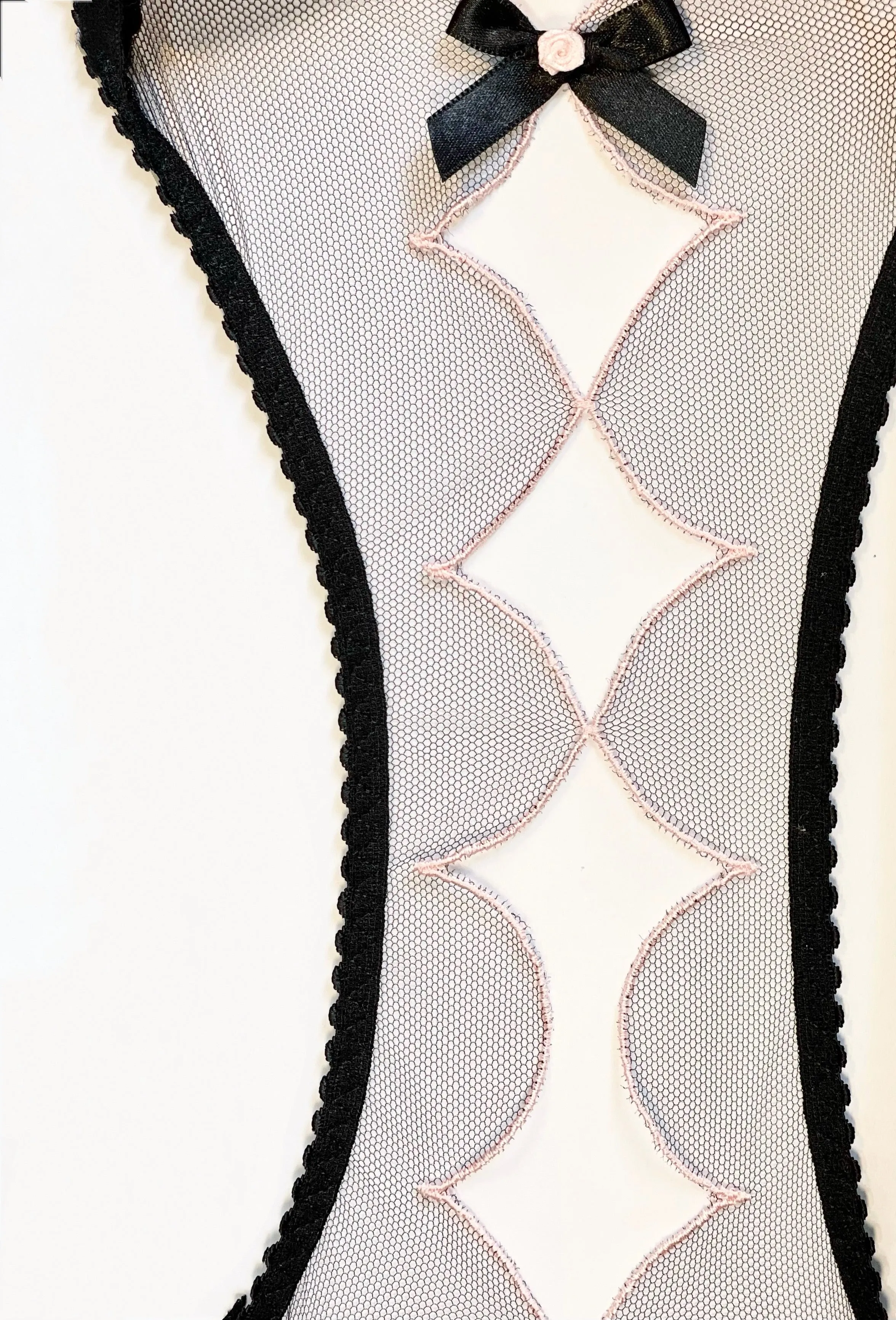 Lorna Ouvert Brief (Black/Pink)