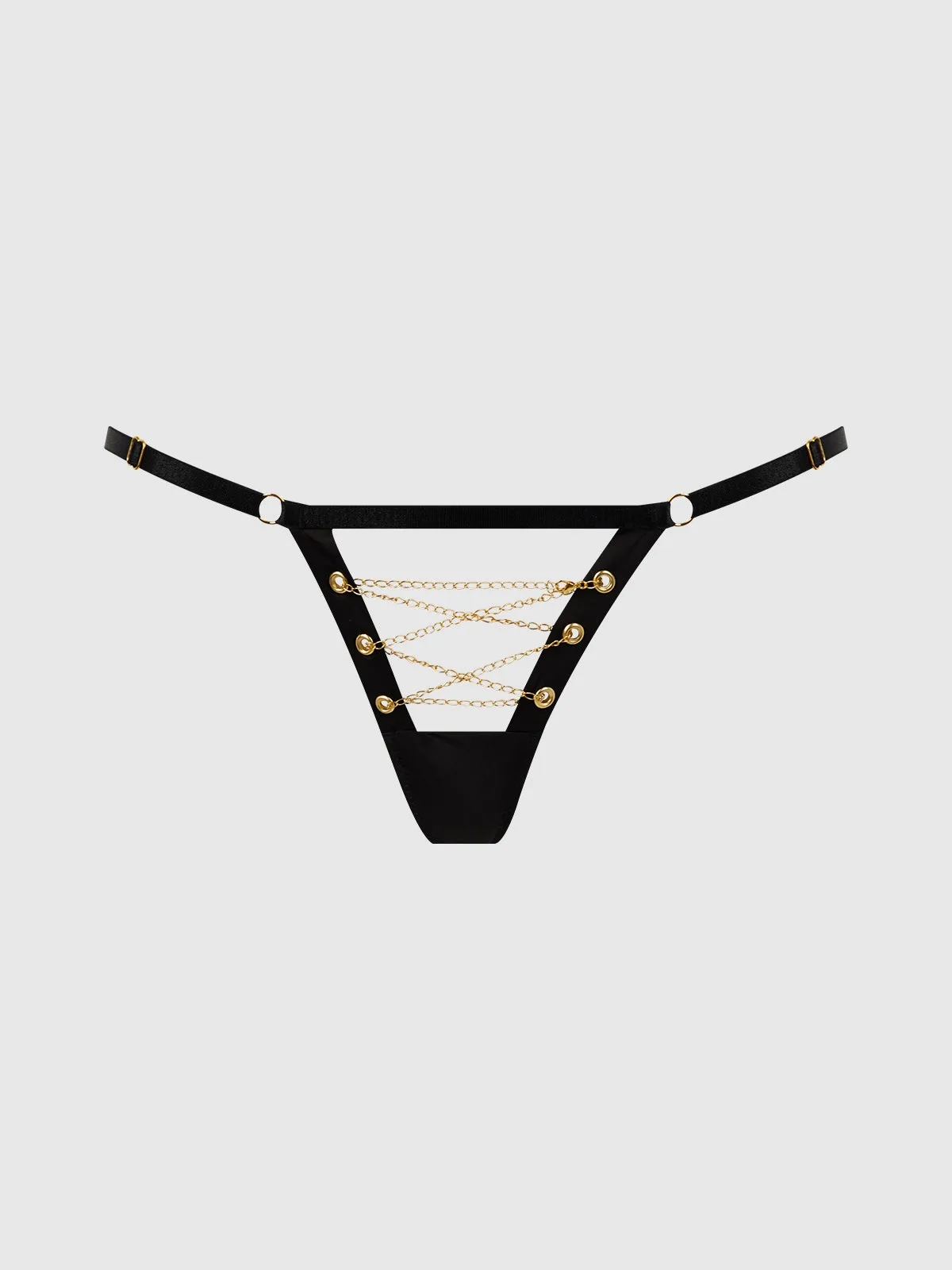 Maeve Chain Lace Up G-String