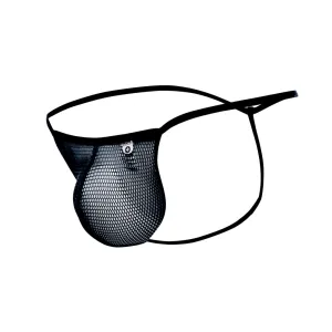 Mesh Boy Thong Black L/Xl