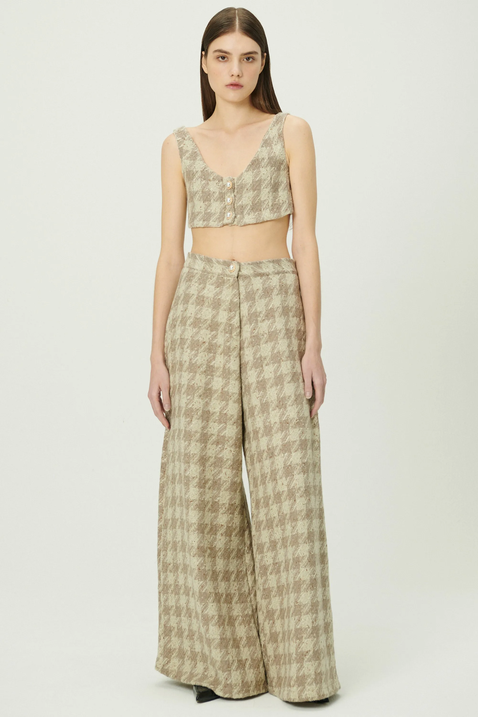 Milla Tweed Crop Top