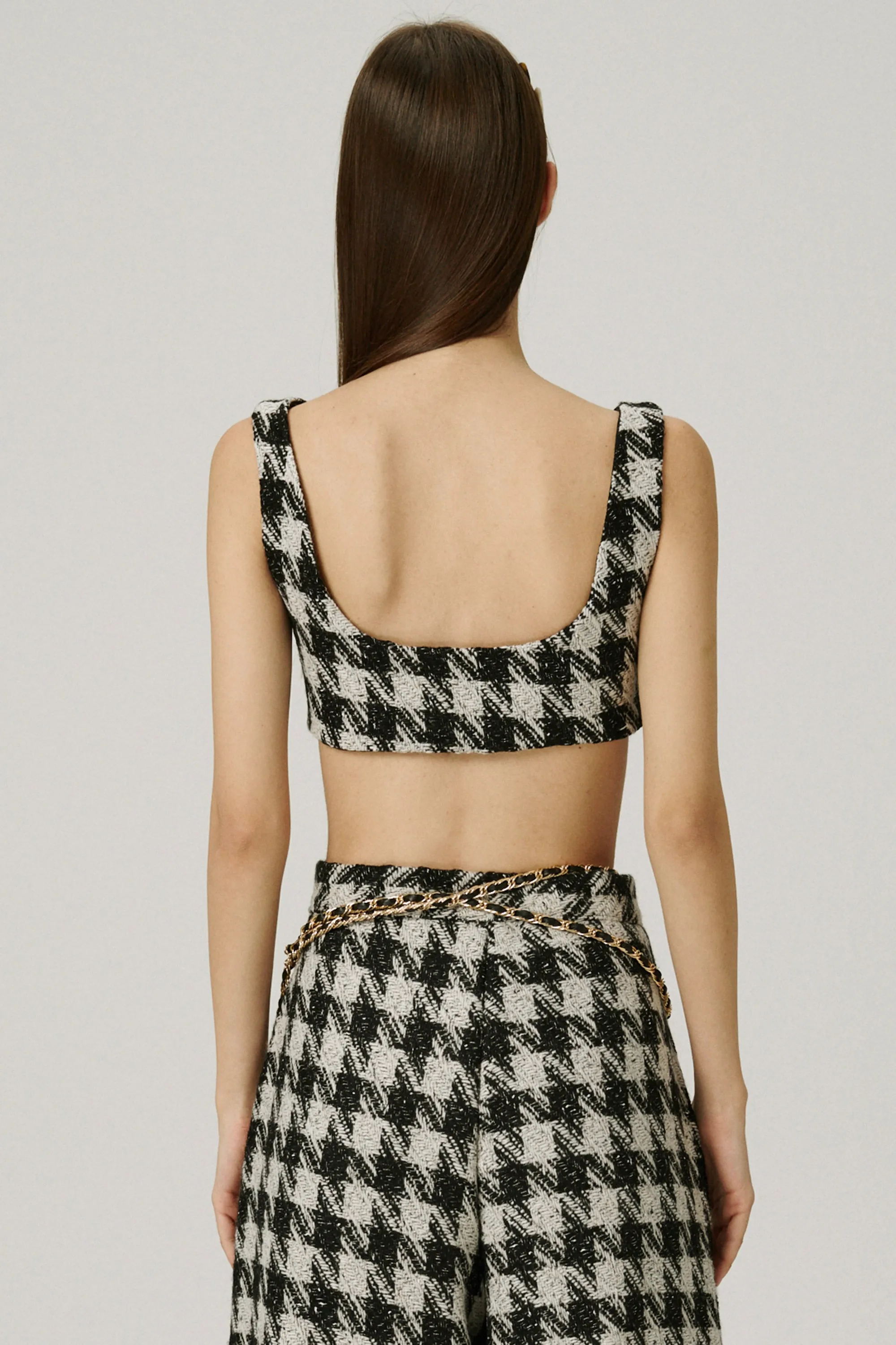 Milla Tweed Crop Top