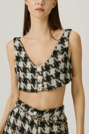 Milla Tweed Crop Top