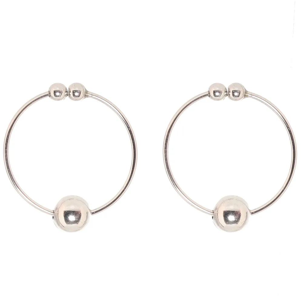 Nipple Bull Rings in Silver
