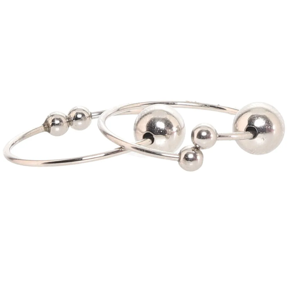 Nipple Bull Rings in Silver