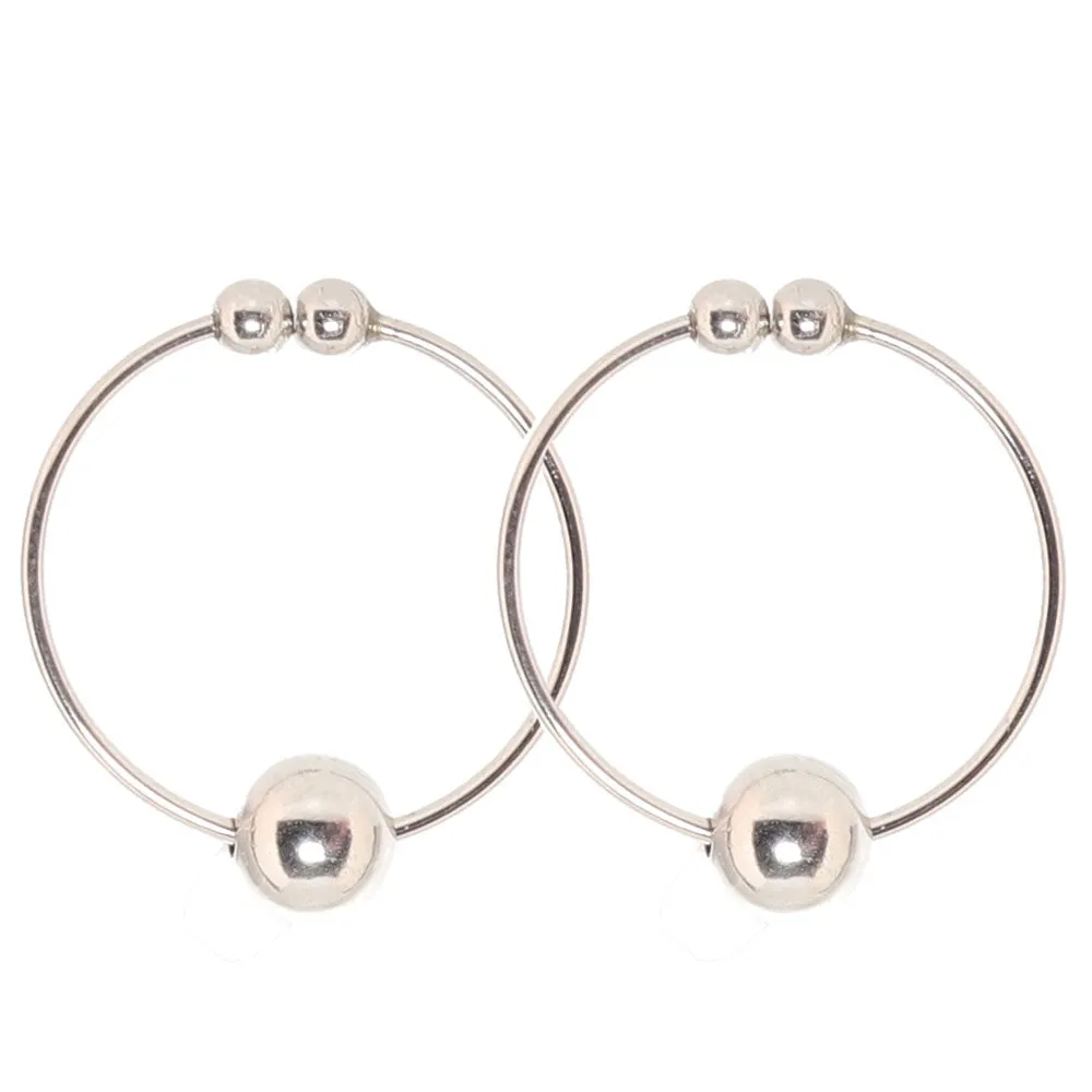 Nipple Bull Rings in Silver