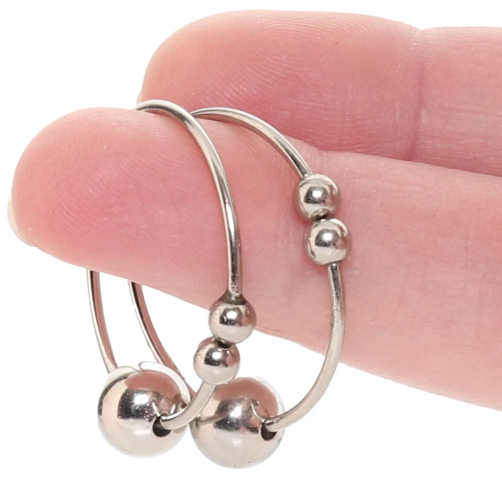Nipple Bull Rings in Silver