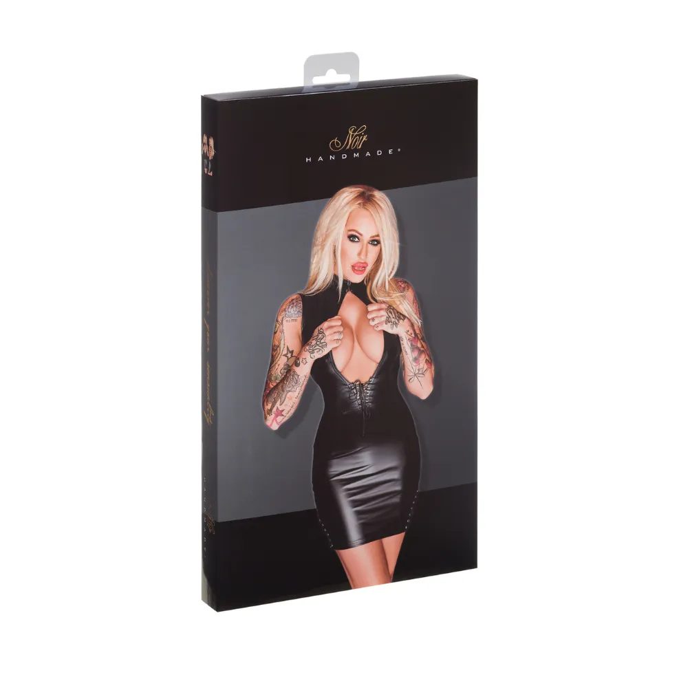 Noir Dramatic Mini Dress