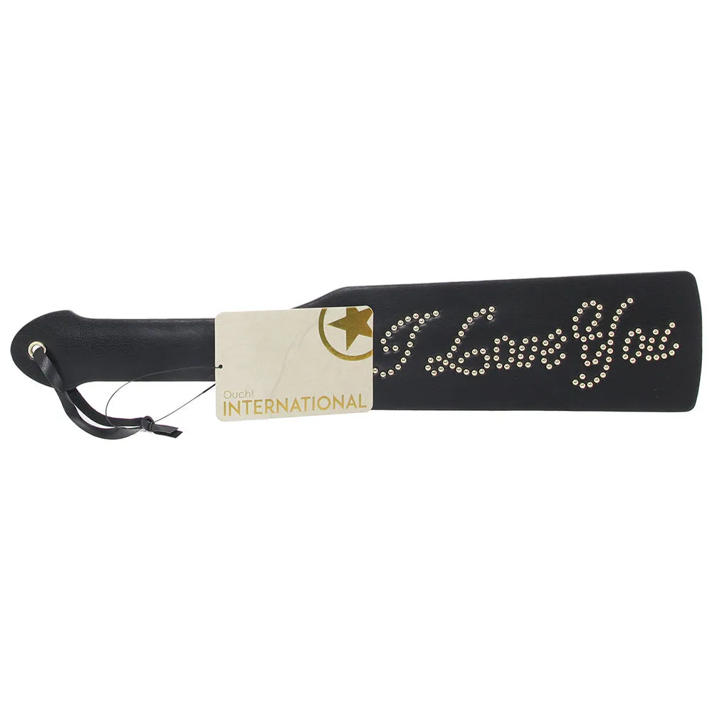 Ouch! London Collection I Love You Rivet Paddle