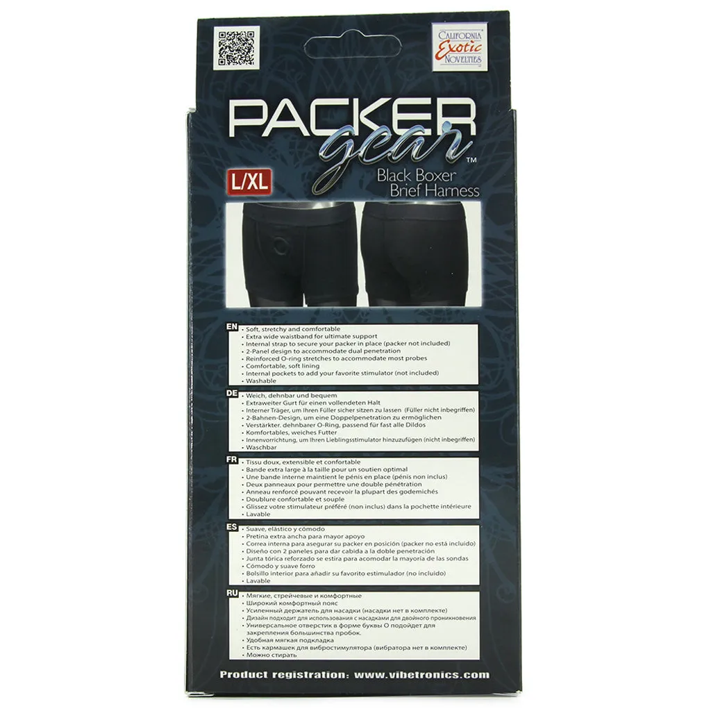 Packer Gear Black Boxer Brief Harness /XL