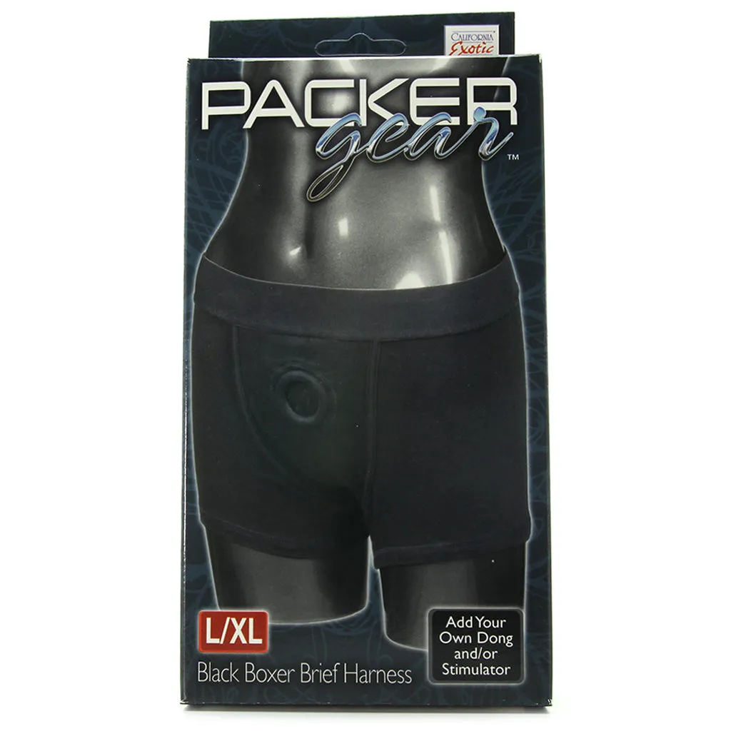Packer Gear Black Boxer Brief Harness /XL