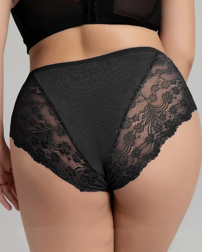 Plus Size Women's Sexy Lace Panties
