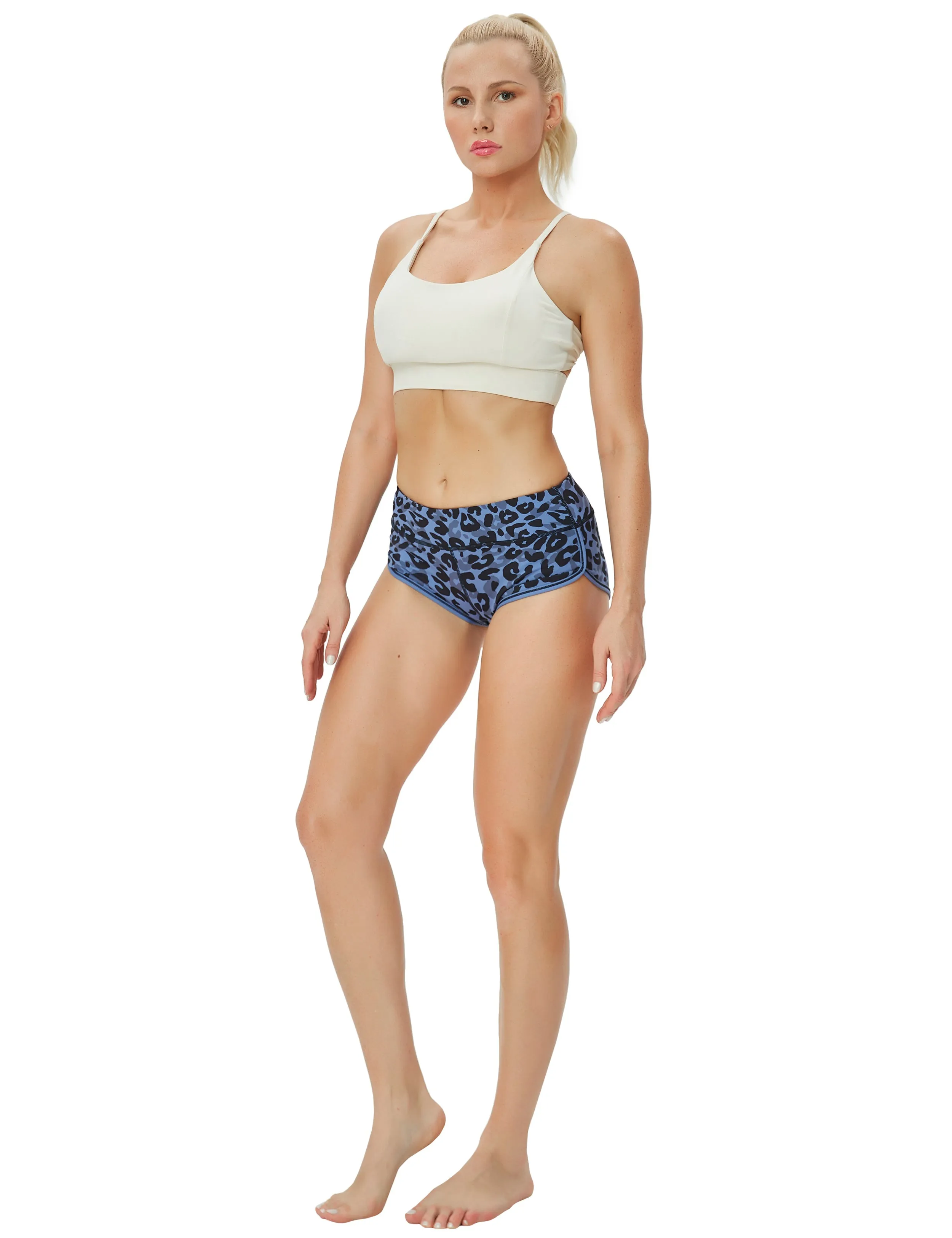 Printed Booty Golf Shorts navy_leopard_Golf