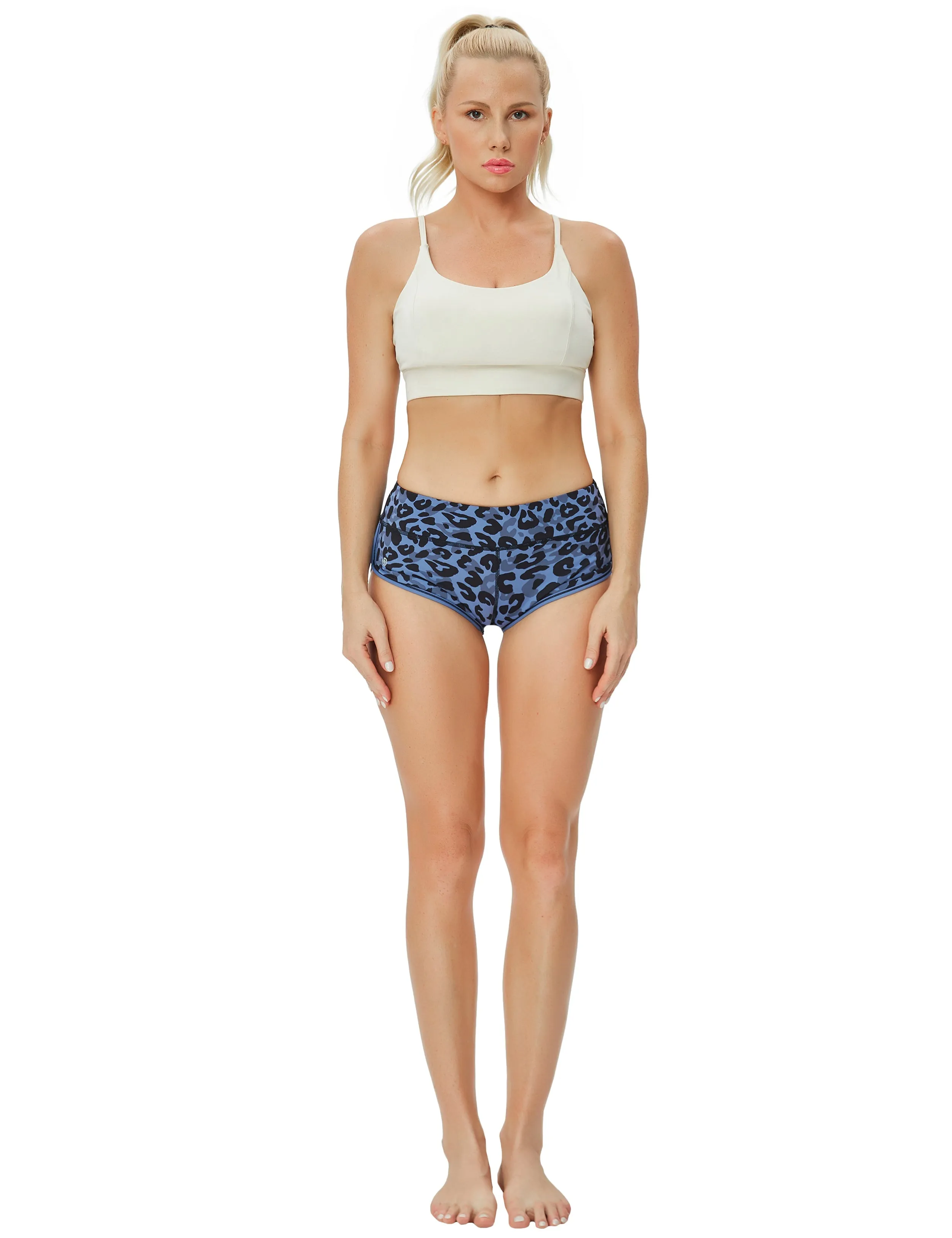Printed Booty Golf Shorts navy_leopard_Golf